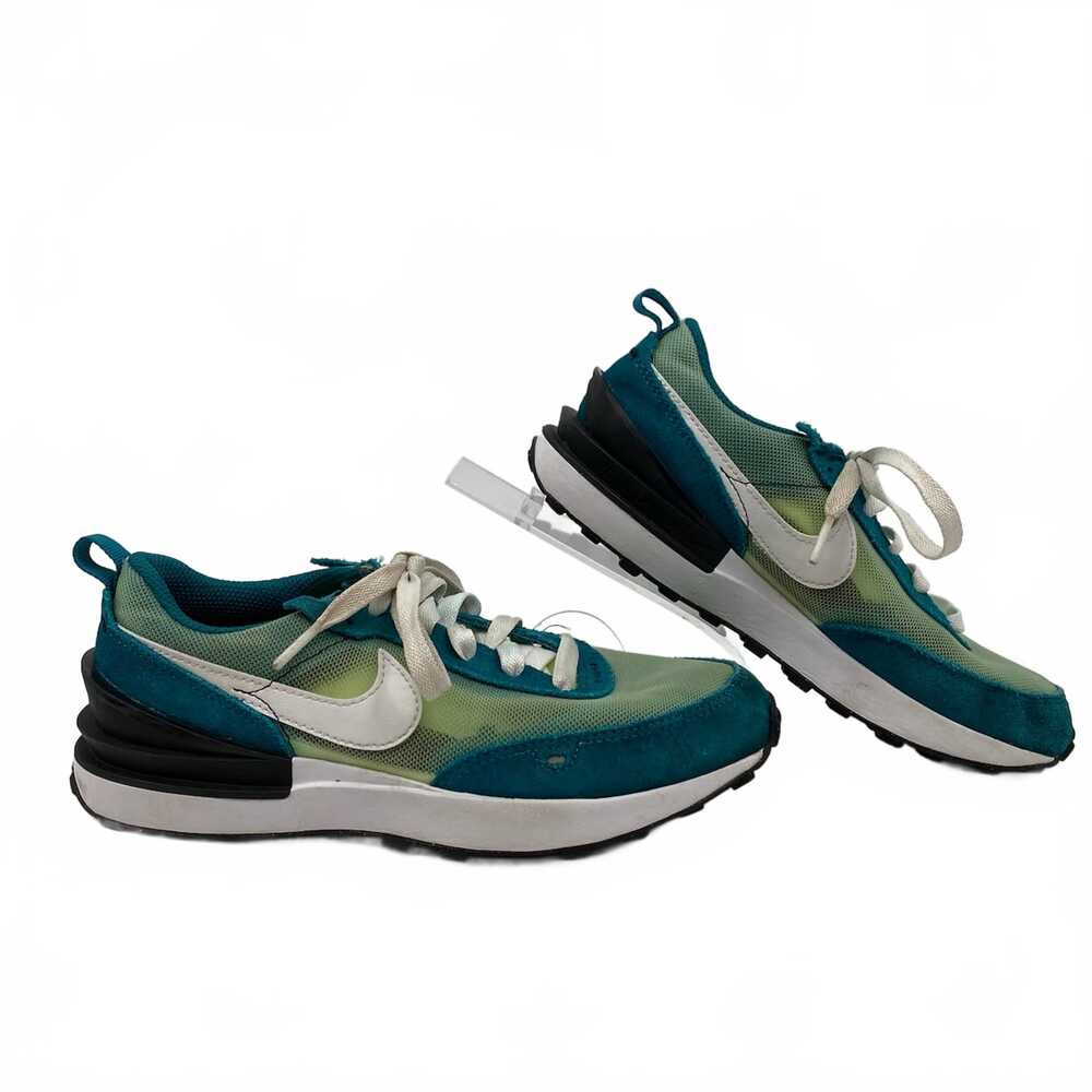Nike Teal Blue Green Classic Waffle One Sneakers | Kids 3G